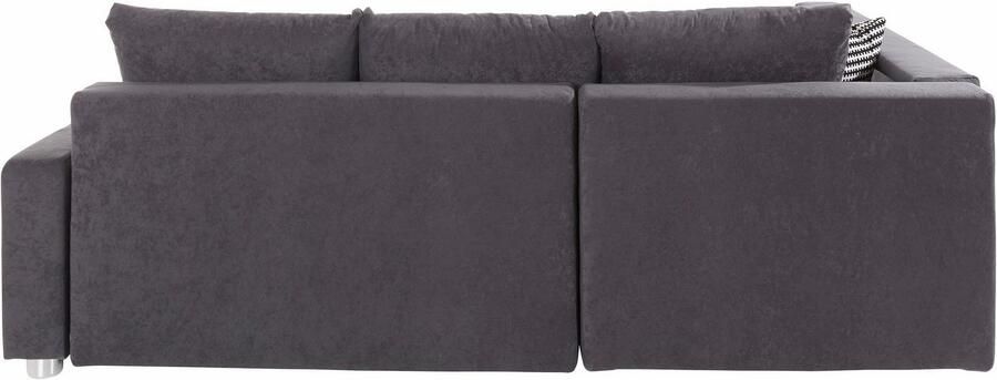 COLLECTION AB Hoekbank Relax L-vorm inclusief slaapfunctie binnenvering naar keuze met rgb-ledverlichting - Foto 14