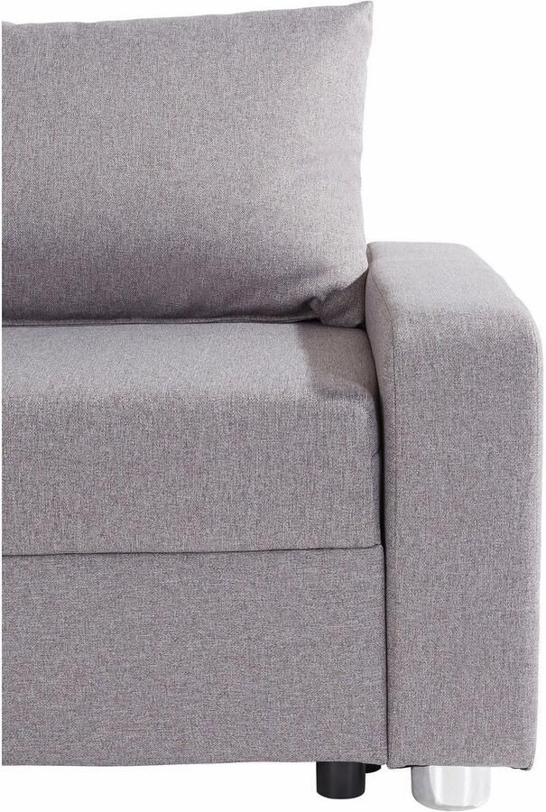 COLLECTION AB Hoekbank Relax L-vorm inclusief slaapfunctie binnenvering naar keuze met rgb-ledverlichting - Foto 2