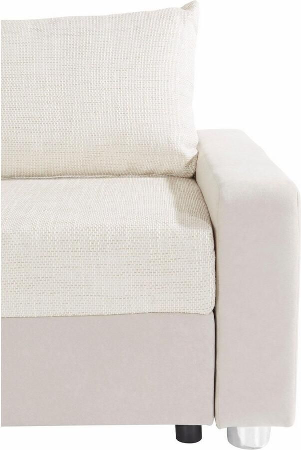 COLLECTION AB Hoekbank Relax L-vorm inclusief slaapfunctie binnenvering naar keuze met rgb-ledverlichting - Foto 5