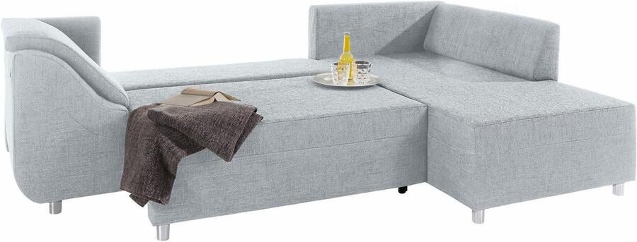 COLLECTION AB Hoekbank Sally L-vorm met en zonder slaapfunctie inclusief losse rug- en sierkussens - Foto 4