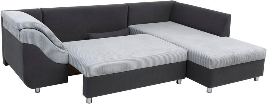 COLLECTION AB Hoekbank Sally L-vorm met en zonder slaapfunctie inclusief losse rug- en sierkussens - Foto 4