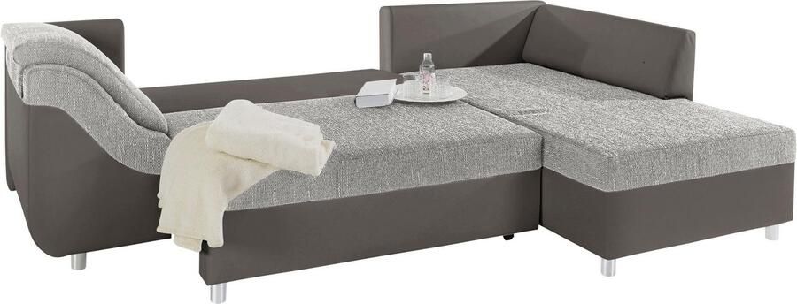 COLLECTION AB Hoekbank Sally L-vorm met en zonder slaapfunctie inclusief losse rug- en sierkussens - Foto 3