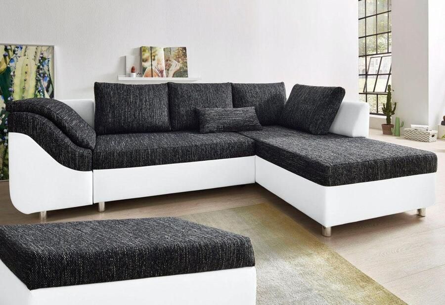 COLLECTION AB Hoekbank Sally L-vorm met en zonder slaapfunctie inclusief losse rug- en sierkussens - Foto 4