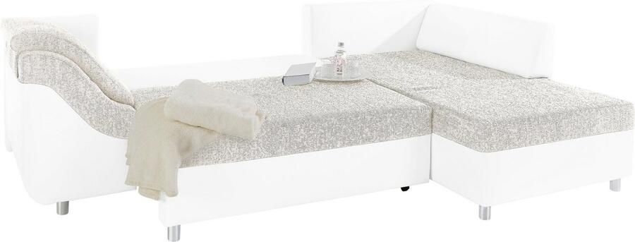 COLLECTION AB Hoekbank Sally L-vorm met en zonder slaapfunctie inclusief losse rug- en sierkussens - Foto 3