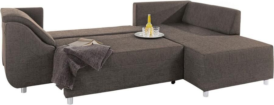 COLLECTION AB Hoekbank Sally L-vorm met en zonder slaapfunctie inclusief losse rug- en sierkussens - Foto 3