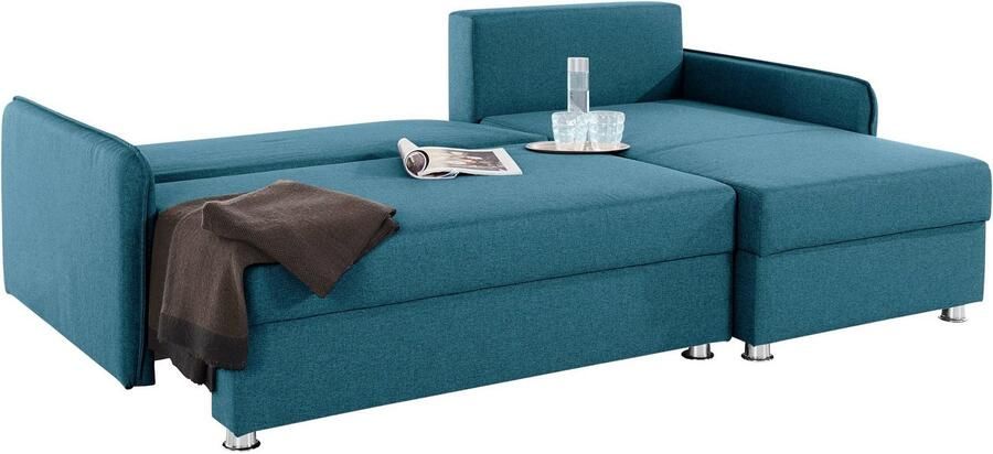 COLLECTION AB Hoekbank Sunny L-vorm met slaapfunctie en bedkist - Foto 7