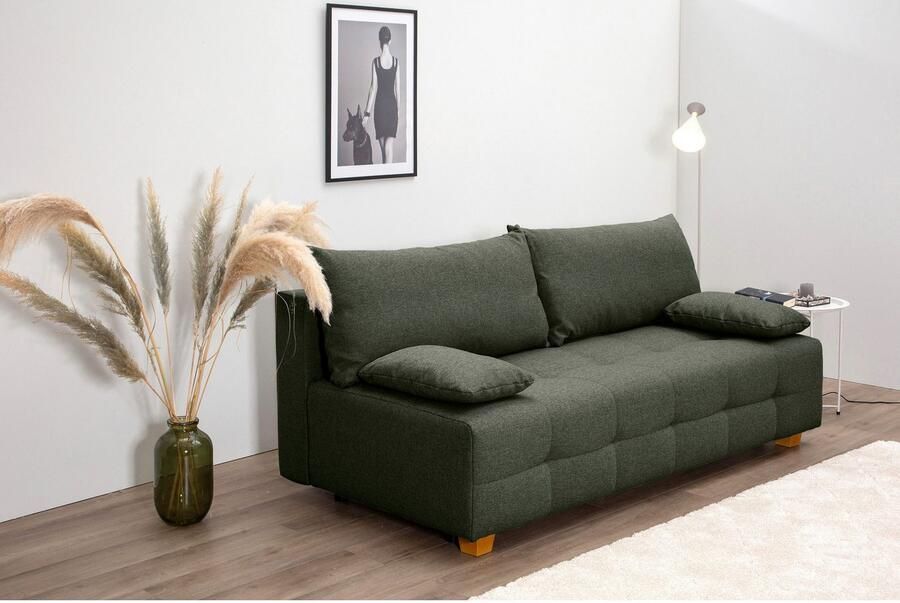 COLLECTION AB Slaapbank Bella Slaapbank bedlade bonellvering rugkussen armleuningkussen - Foto 4