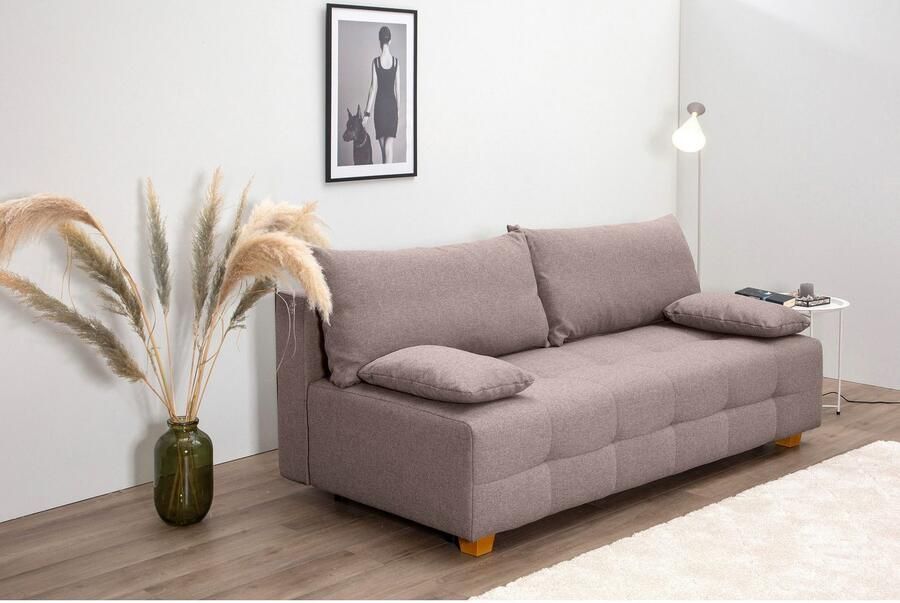 COLLECTION AB Slaapbank Bella Slaapbank bedlade bonellvering rugkussen armleuningkussen - Foto 4