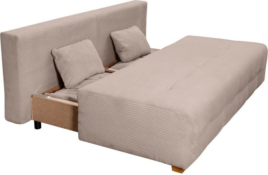 COLLECTION AB Slaapbank Bella Slaapbank bedlade bonellvering rugkussen armleuningkussen - Foto 3