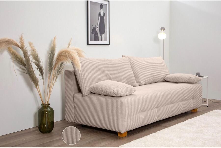 COLLECTION AB Slaapbank Bella Slaapbank bedlade bonellvering rugkussen armleuningkussen - Foto 2