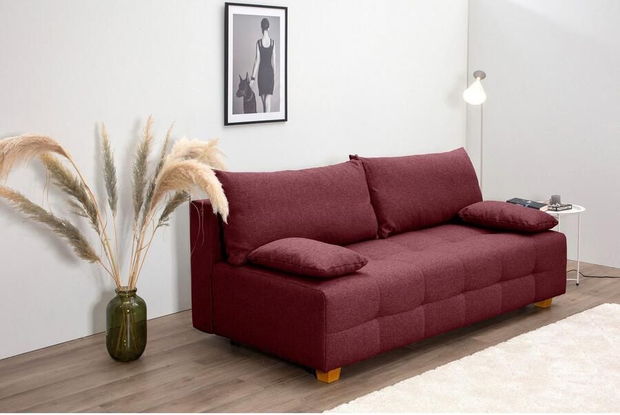 COLLECTION AB Slaapbank Bella Slaapbank bedlade bonellvering rugkussen armleuningkussen - Foto 4