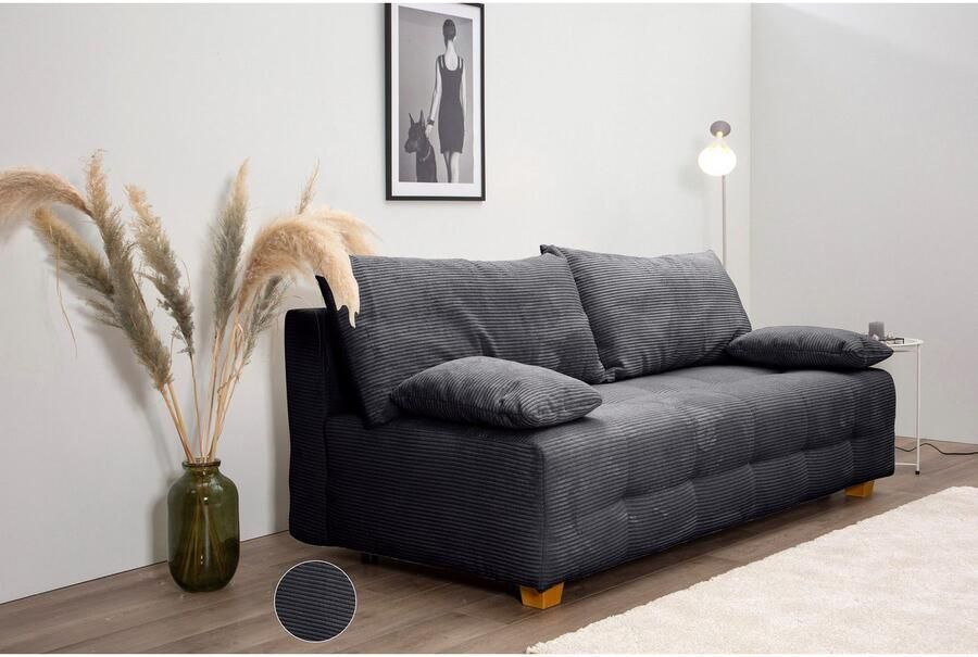 COLLECTION AB Slaapbank Bella Slaapbank bedlade bonellvering rugkussen armleuningkussen - Foto 2