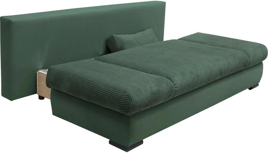 COLLECTION AB Slaapbank Chicago B: 200 cm ligvlak 146x200 cm met bedfunctie bedlade & 2 armleuningkussens vering - Foto 5