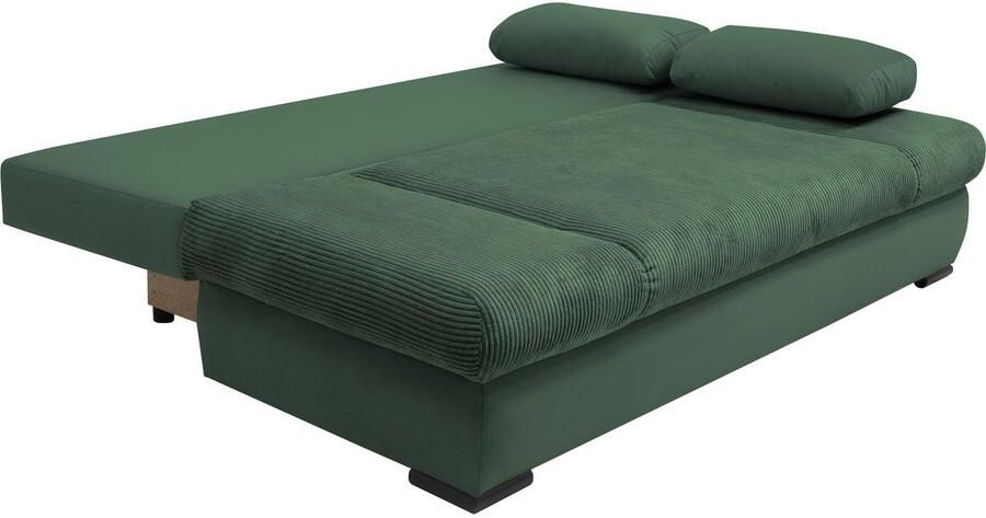 COLLECTION AB Slaapbank Chicago B: 200 cm ligvlak 146x200 cm met bedfunctie bedlade & 2 armleuningkussens vering - Foto 7
