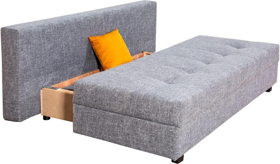 COLLECTION AB Slaapbank DARIA inclusief slaapfunctie en bedlade Slaapbank bedfunctie bedlade inclusief rugkussens veerkern - Foto 6