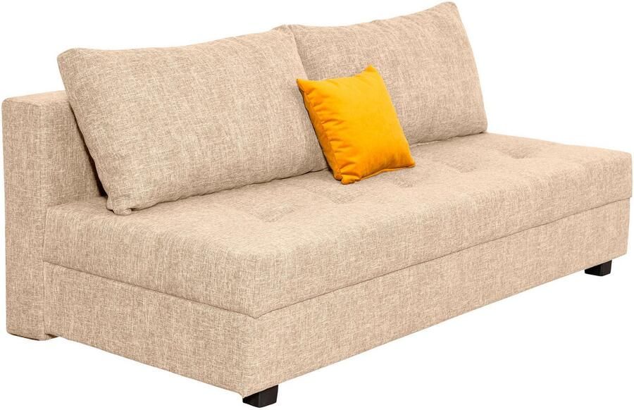 COLLECTION AB Slaapbank DARIA inclusief slaapfunctie en bedlade Slaapbank bedfunctie bedlade inclusief rugkussens veerkern - Foto 10