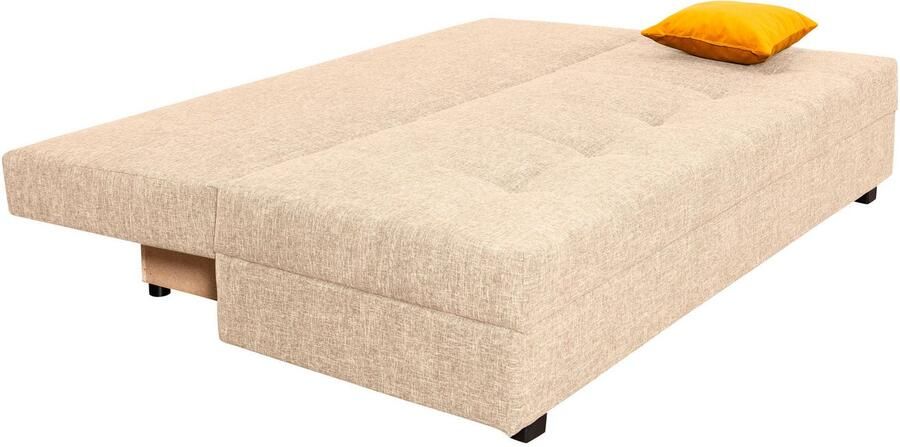 COLLECTION AB Slaapbank DARIA inclusief slaapfunctie en bedlade Slaapbank bedfunctie bedlade inclusief rugkussens veerkern - Foto 7