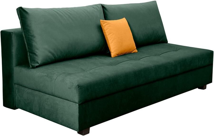 COLLECTION AB Slaapbank DARIA inclusief slaapfunctie en bedlade Slaapbank bedfunctie bedlade inclusief rugkussens veerkern - Foto 10