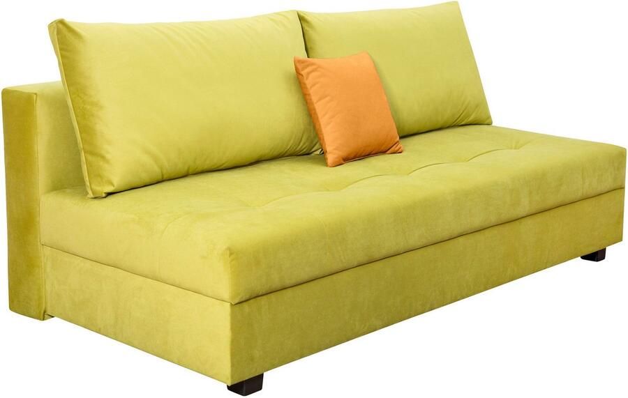 COLLECTION AB Slaapbank DARIA inclusief slaapfunctie en bedlade Slaapbank bedfunctie bedlade inclusief rugkussens veerkern - Foto 10