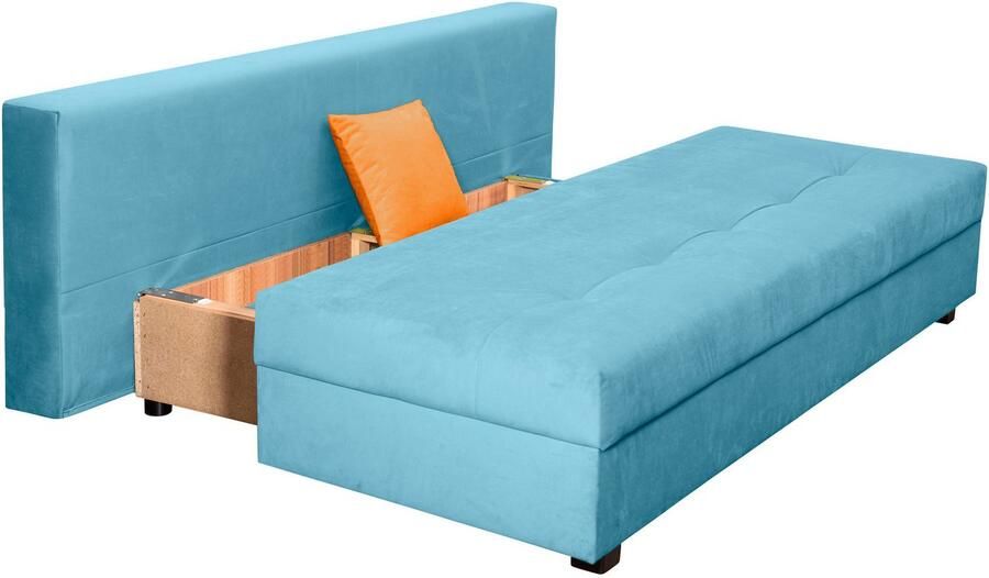 COLLECTION AB Slaapbank DARIA inclusief slaapfunctie en bedlade Slaapbank bedfunctie bedlade inclusief rugkussens veerkern - Foto 5