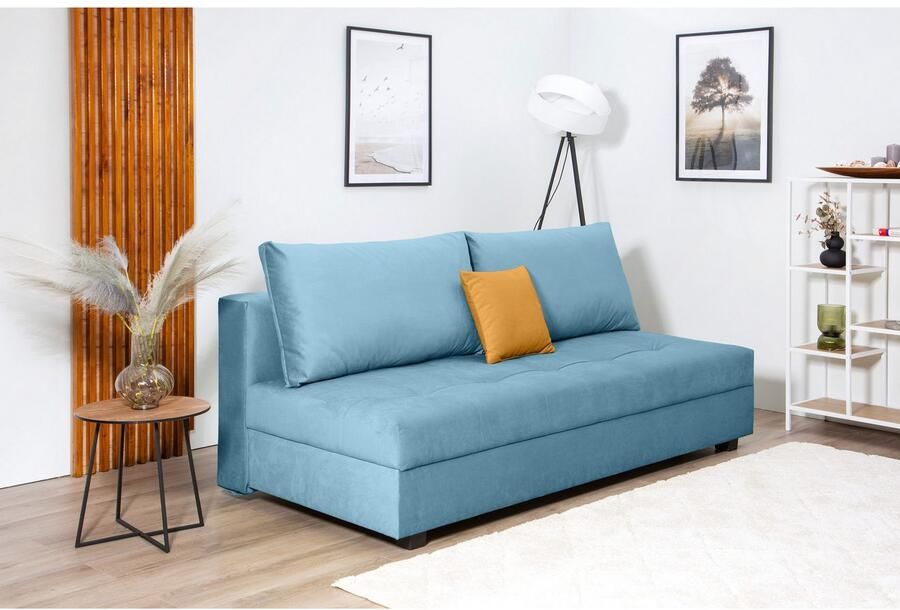 COLLECTION AB Slaapbank DARIA inclusief slaapfunctie en bedlade Slaapbank bedfunctie bedlade inclusief rugkussens veerkern - Foto 2