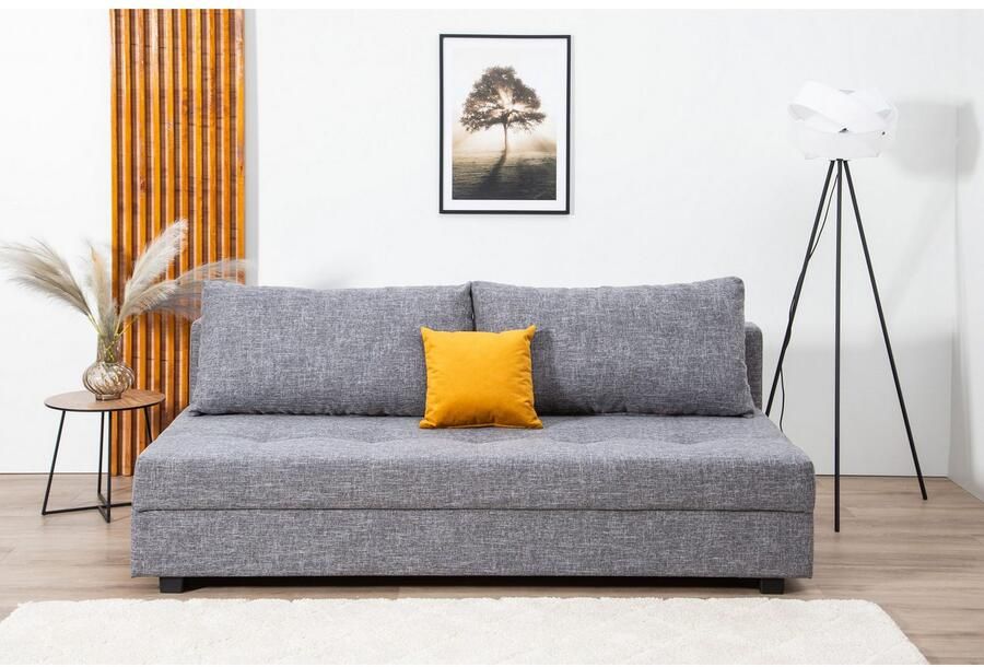 COLLECTION AB Slaapbank DARIA inclusief slaapfunctie en bedlade Slaapbank bedfunctie bedlade inclusief rugkussens veerkern - Foto 3