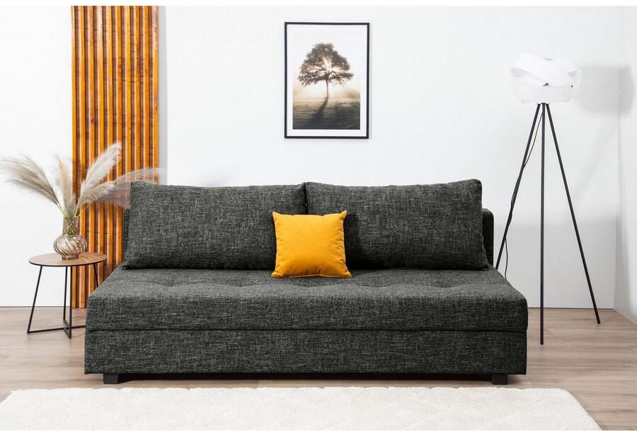 COLLECTION AB Slaapbank DARIA inclusief slaapfunctie en bedlade Slaapbank bedfunctie bedlade inclusief rugkussens veerkern - Foto 3