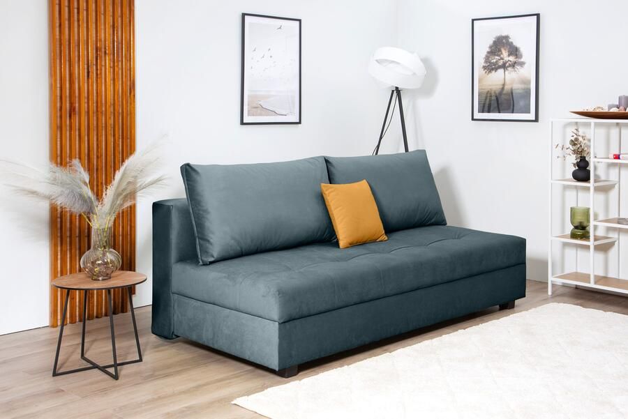 COLLECTION AB Slaapbank DARIA inclusief slaapfunctie en bedlade Slaapbank bedfunctie bedlade inclusief rugkussens veerkern - Foto 3