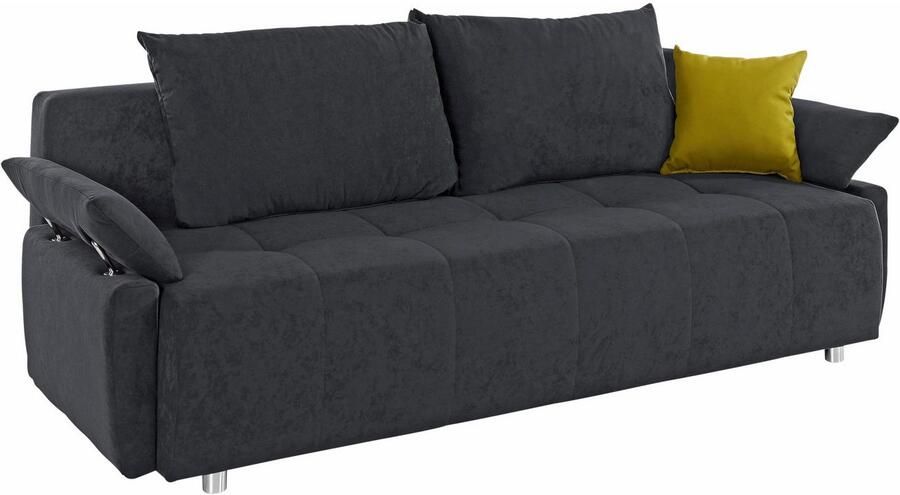 COLLECTION AB Slaapbank Funtastic met binnenvering slaapfunctie inclusief 2 rugkussens en 1 sierkussen - Foto 7