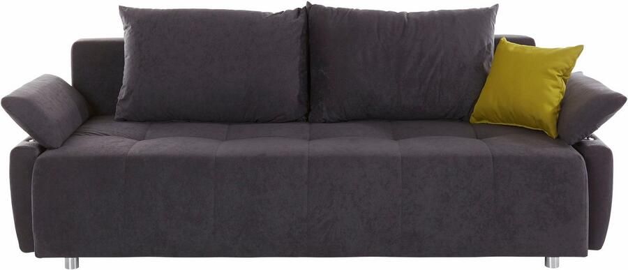 COLLECTION AB Slaapbank Funtastic met binnenvering slaapfunctie inclusief 2 rugkussens en 1 sierkussen - Foto 12