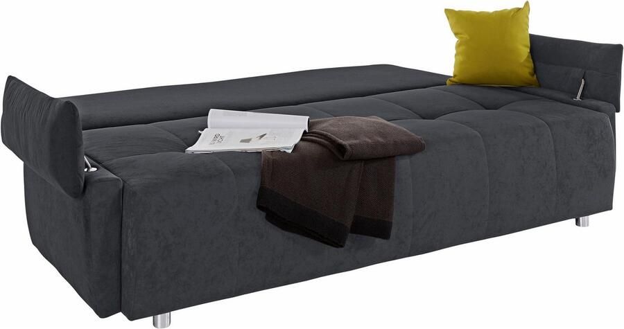 COLLECTION AB Slaapbank Funtastic met binnenvering slaapfunctie inclusief 2 rugkussens en 1 sierkussen - Foto 8