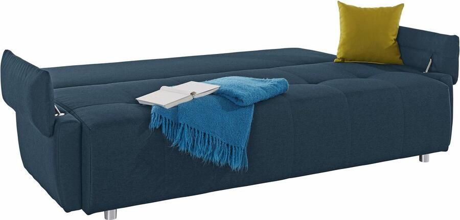 COLLECTION AB Slaapbank Funtastic met binnenvering slaapfunctie inclusief 2 rugkussens en 1 sierkussen - Foto 9