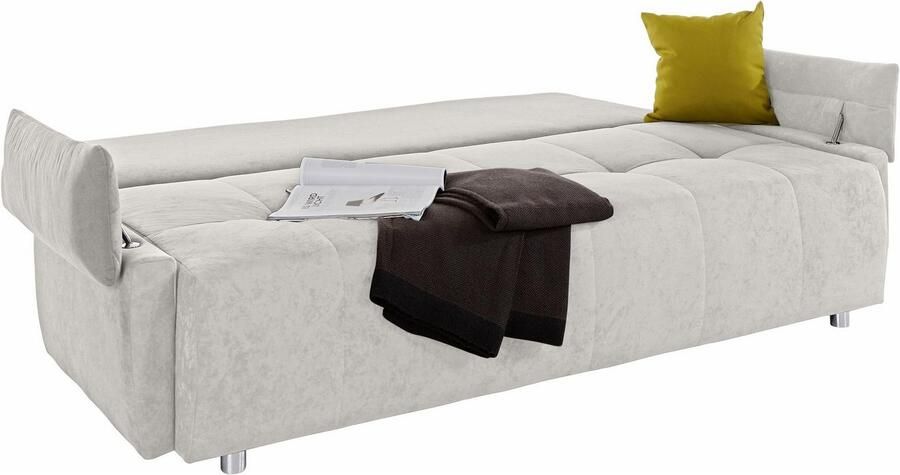 COLLECTION AB Slaapbank Funtastic met binnenvering slaapfunctie inclusief 2 rugkussens en 1 sierkussen - Foto 5