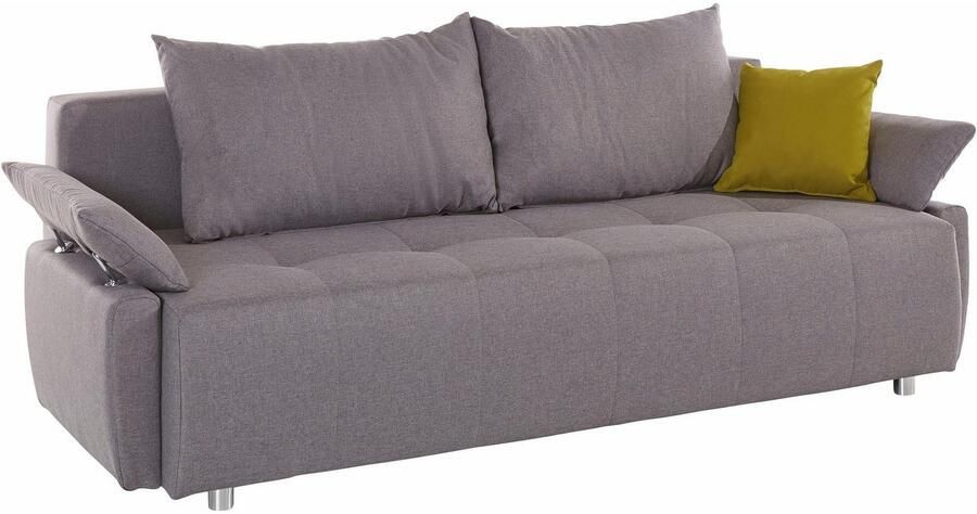 COLLECTION AB Slaapbank Funtastic met binnenvering slaapfunctie inclusief 2 rugkussens en 1 sierkussen - Foto 6