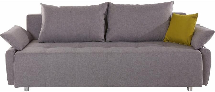 COLLECTION AB Slaapbank Funtastic met binnenvering slaapfunctie inclusief 2 rugkussens en 1 sierkussen - Foto 12