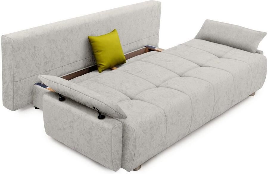 COLLECTION AB Slaapbank Funtastic met binnenvering slaapfunctie inclusief 2 rugkussens en 1 sierkussen - Foto 2