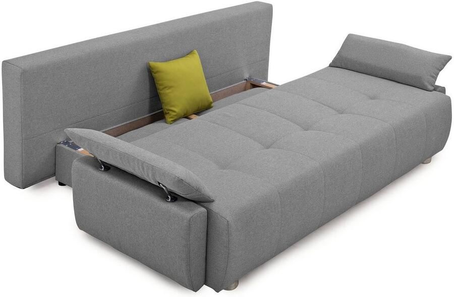 COLLECTION AB Slaapbank Funtastic met binnenvering slaapfunctie inclusief 2 rugkussens en 1 sierkussen - Foto 5