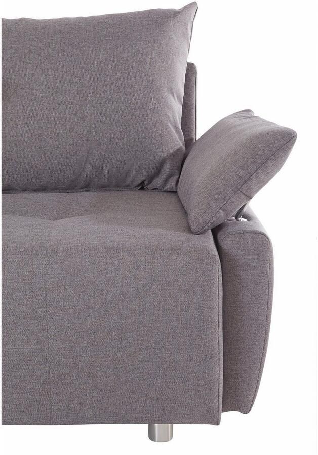 COLLECTION AB Slaapbank Funtastic met binnenvering slaapfunctie inclusief 2 rugkussens en 1 sierkussen - Foto 2