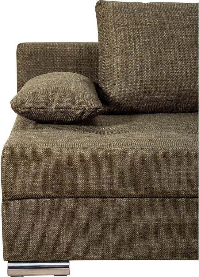 COLLECTION AB Slaapbank Tania met bedfunctie en bedlade comfortabele zitcomfort: veren-kern bekleding inclusief rugkussen