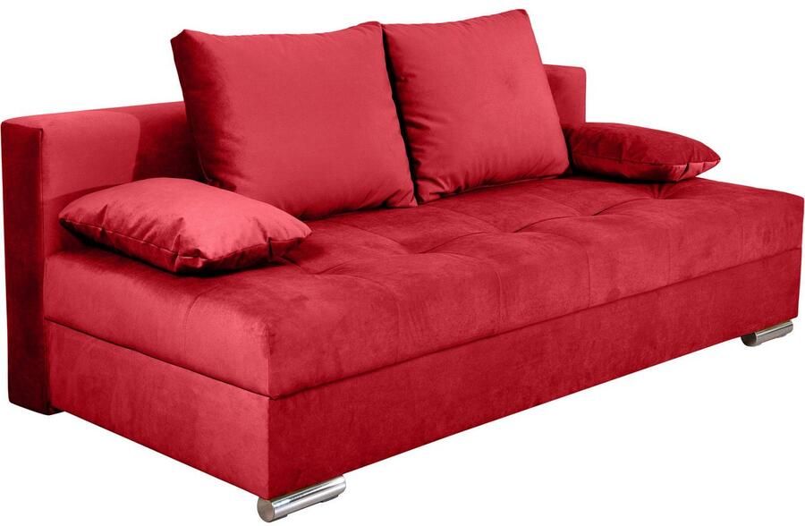 COLLECTION AB Slaapbank Tania met bedfunctie en bedlade comfortabele zitcomfort: veren-kern bekleding inclusief rugkussen - Foto 10