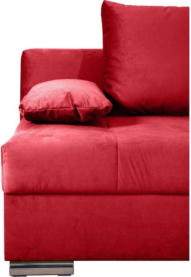 COLLECTION AB Slaapbank Tania met bedfunctie en bedlade comfortabele zitcomfort: veren-kern bekleding inclusief rugkussen - Foto 2