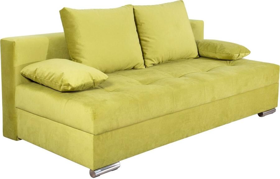 COLLECTION AB Slaapbank Tania met bedfunctie en bedlade comfortabele zitcomfort: veren-kern bekleding inclusief rugkussen - Foto 10