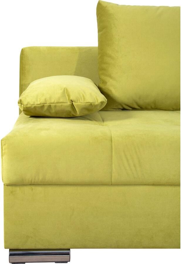 COLLECTION AB Slaapbank Tania met bedfunctie en bedlade comfortabele zitcomfort: veren-kern bekleding inclusief rugkussen - Foto 2