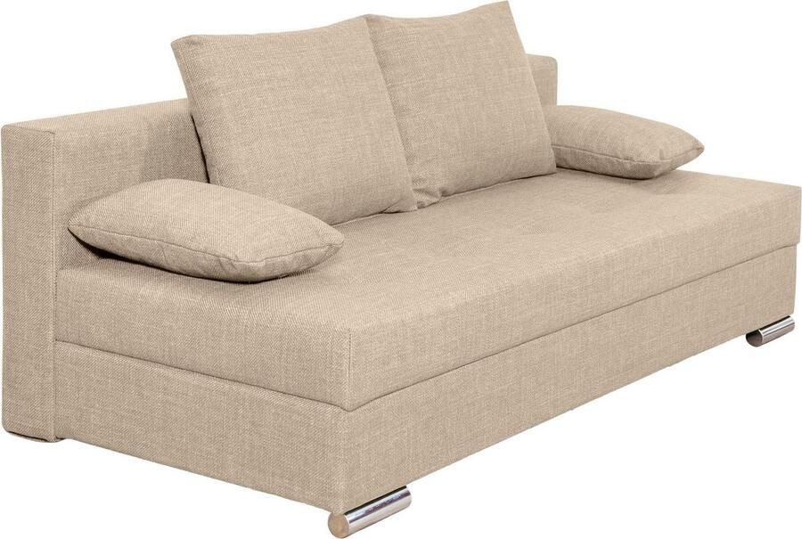 COLLECTION AB Slaapbank Tania met bedfunctie en bedlade comfortabele zitcomfort: veren-kern bekleding inclusief rugkussen - Foto 10