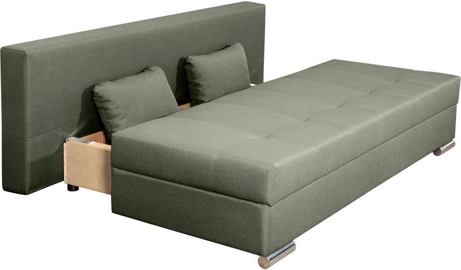 COLLECTION AB Slaapbank Tania met bedfunctie en bedlade comfortabele zitcomfort: veren-kern bekleding inclusief rugkussen - Foto 6