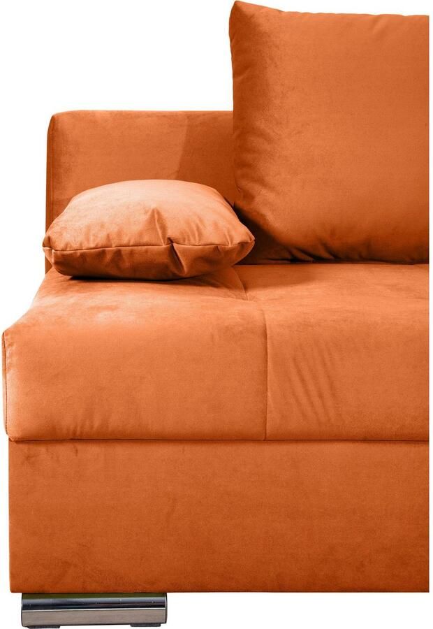 COLLECTION AB Slaapbank Tania met bedfunctie en bedlade comfortabele zitcomfort: veren-kern bekleding inclusief rugkussen - Foto 2