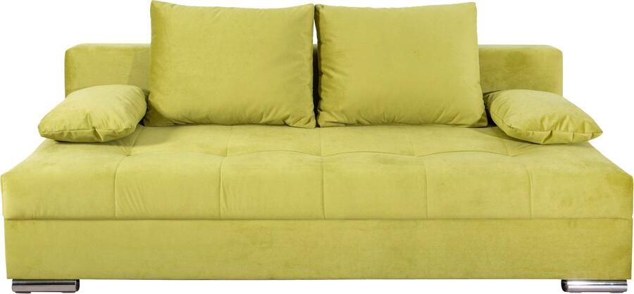 COLLECTION AB Slaapbank Tania met bedfunctie en bedlade comfortabele zitcomfort: veren-kern bekleding inclusief rugkussen - Foto 8