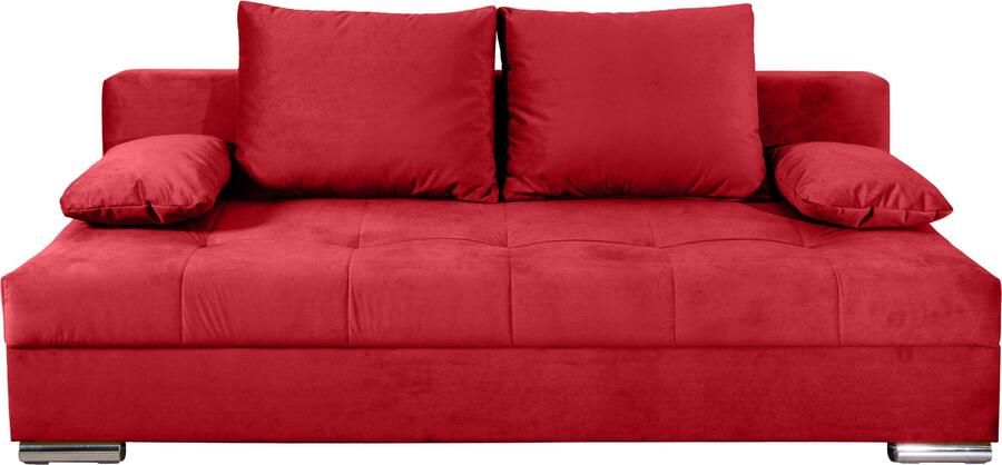 COLLECTION AB Slaapbank Tania met bedfunctie en bedlade comfortabele zitcomfort: veren-kern bekleding inclusief rugkussen - Foto 8