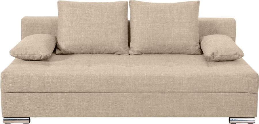 COLLECTION AB Slaapbank Tania met bedfunctie en bedlade comfortabele zitcomfort: veren-kern bekleding inclusief rugkussen - Foto 8