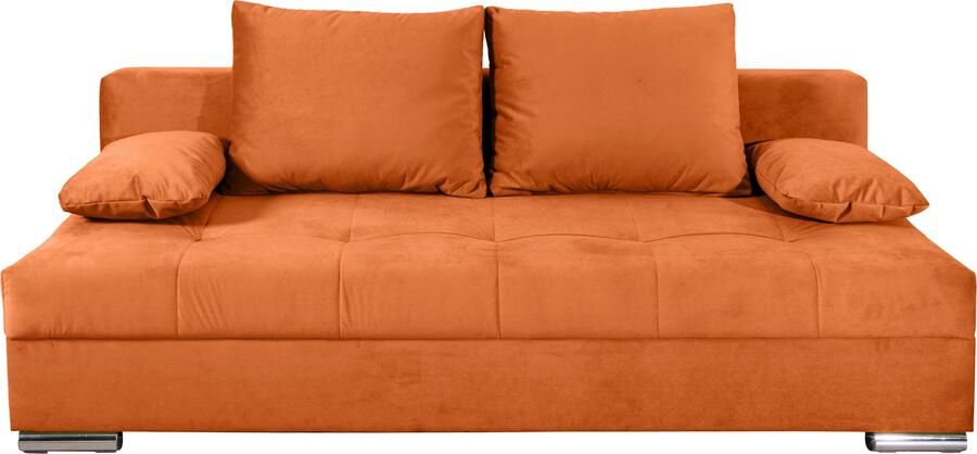 COLLECTION AB Slaapbank Tania met bedfunctie en bedlade comfortabele zitcomfort: veren-kern bekleding inclusief rugkussen - Foto 8